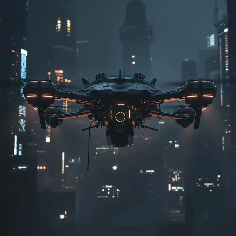 Futuristic Cyberpunk Scifi Dystopian Art