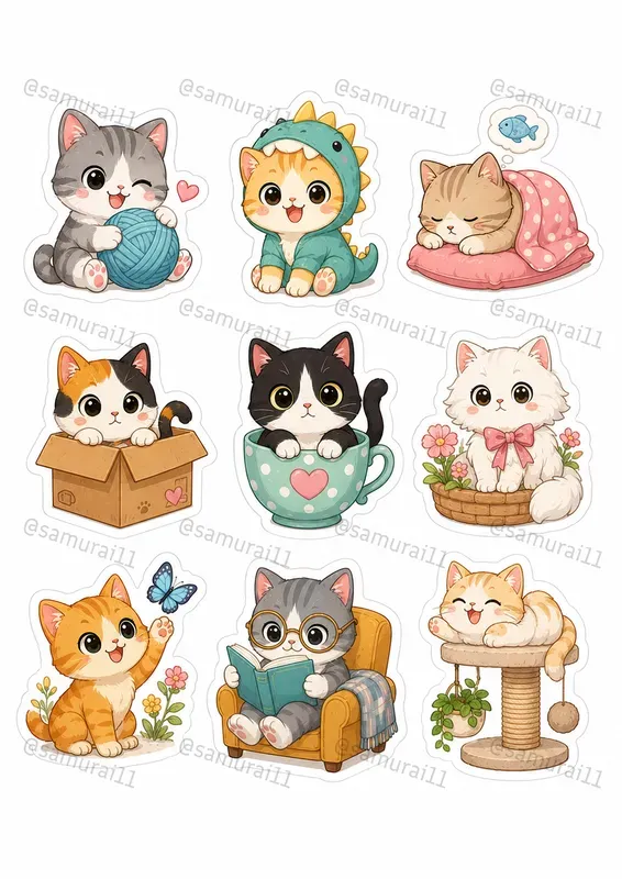 Premium A4 Sticker Sheet Generator
