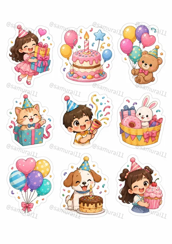 Premium A4 Sticker Sheet Generator