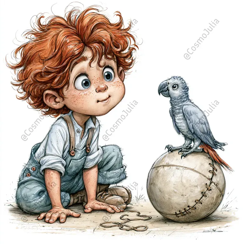 Cute Kids And Pets Clipart