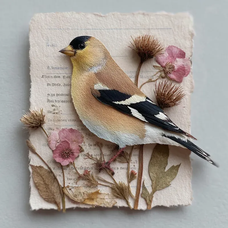 Garden Songbirds Cutpaper Ephemera