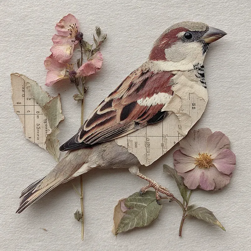 Garden Songbirds Cutpaper Ephemera