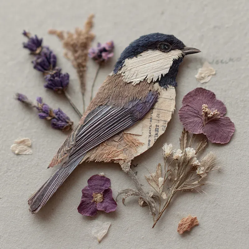 Garden Songbirds Cutpaper Ephemera