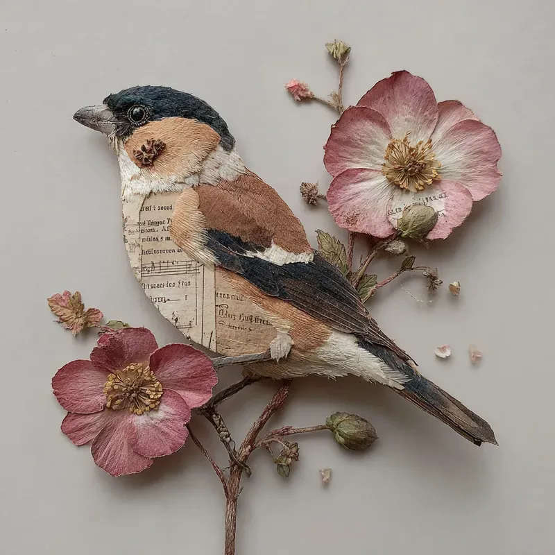 Garden Songbirds Cutpaper Ephemera
