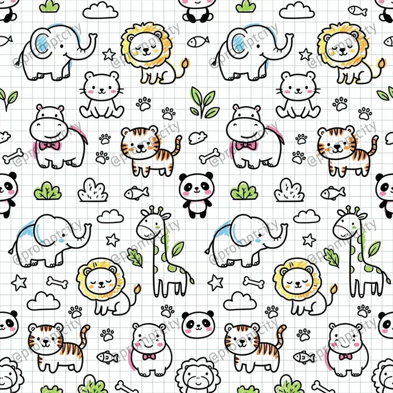 Notebook Doodle Prints