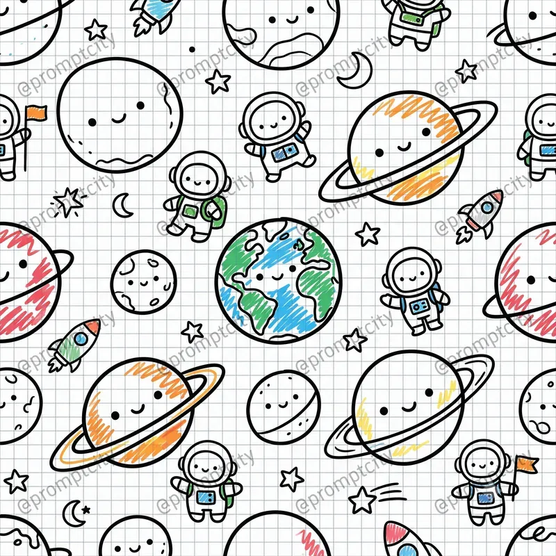 Notebook Doodle Prints