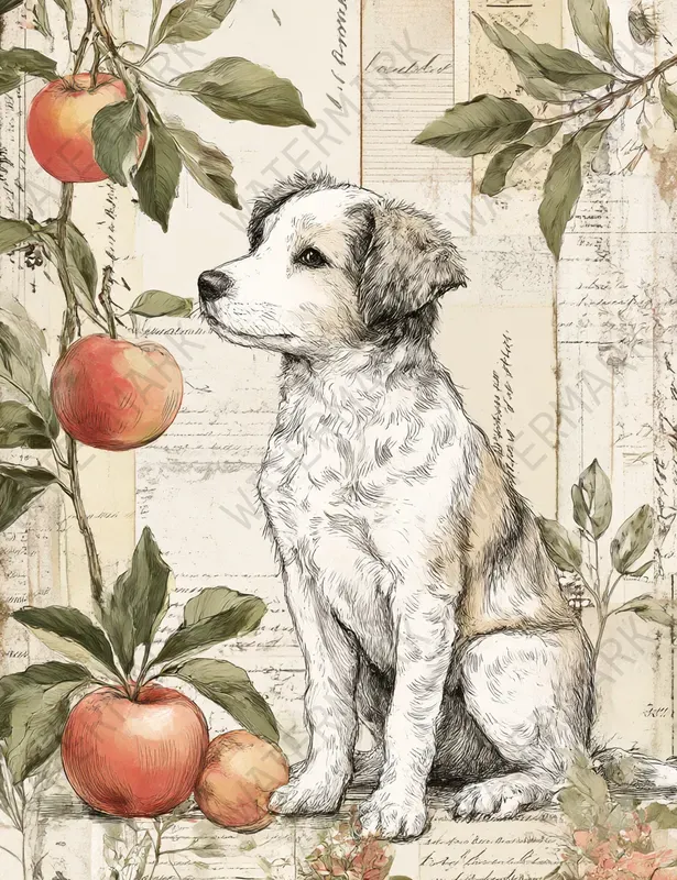 Vintage Apples Ephemera Papers