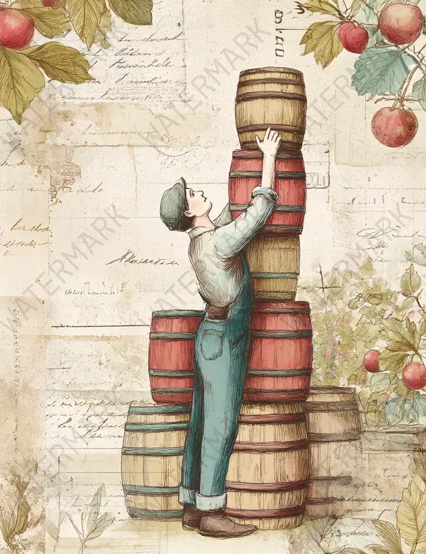 Vintage Apples Ephemera Papers