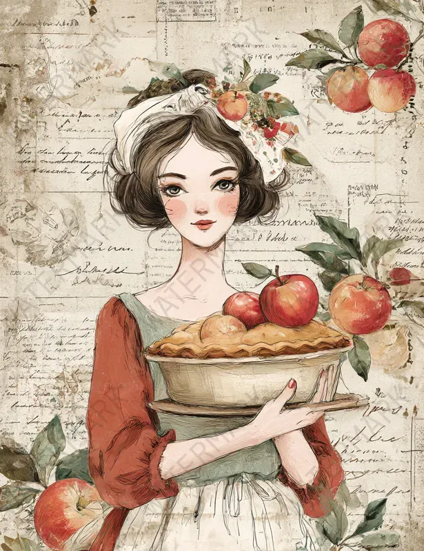 Vintage Apples Ephemera Papers