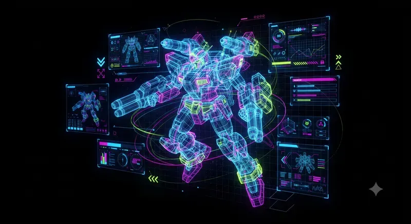 Futuristic Neon Hologram UI Kits
