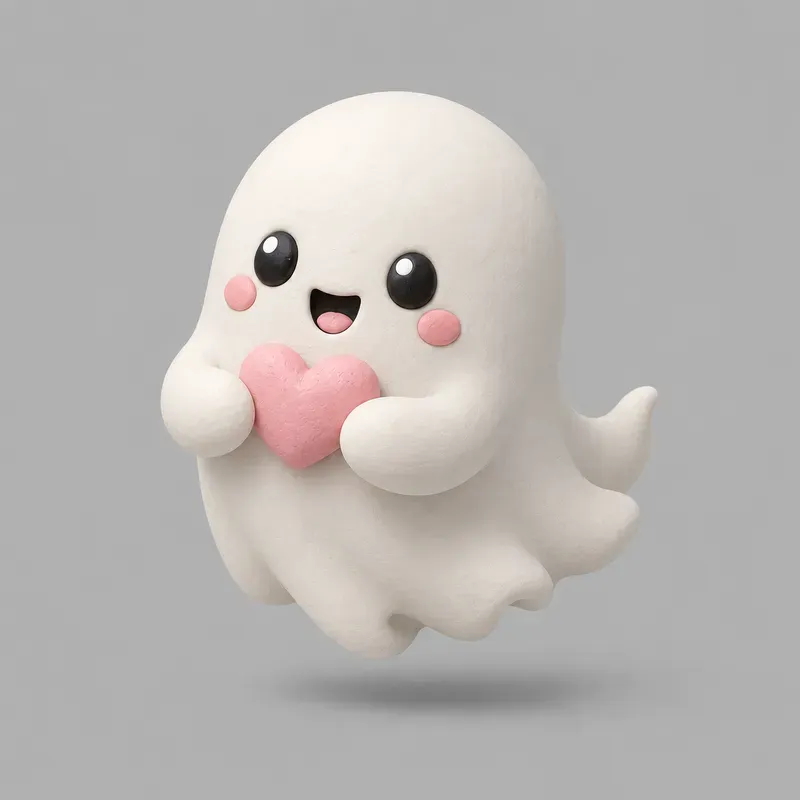 Kawaii 3D Claymation Sticker Cliparts