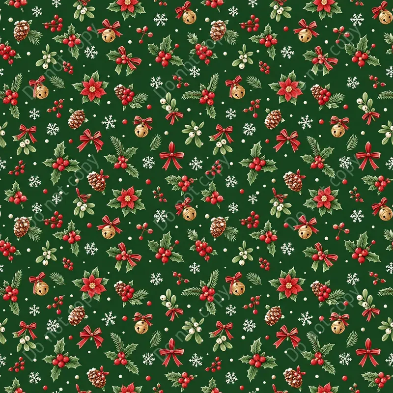 Ditsy Christmas Seamless Patterns