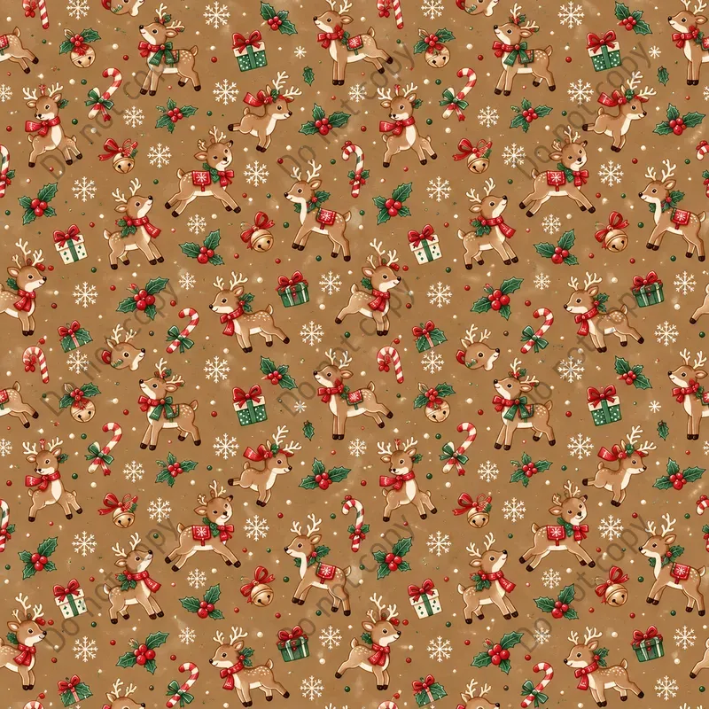 Ditsy Christmas Seamless Patterns