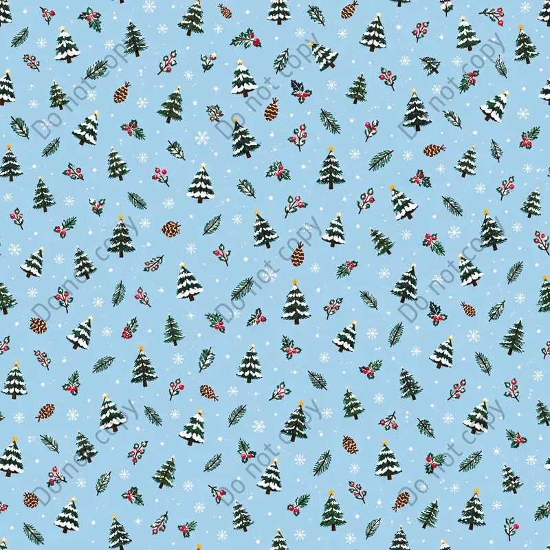 Ditsy Christmas Seamless Patterns