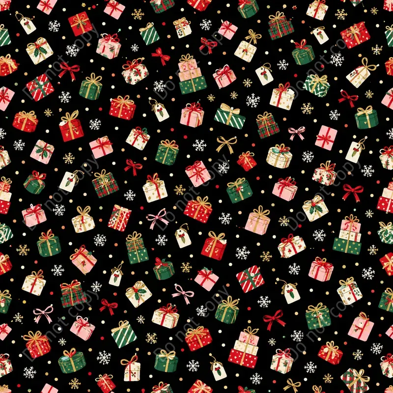 Ditsy Christmas Seamless Patterns