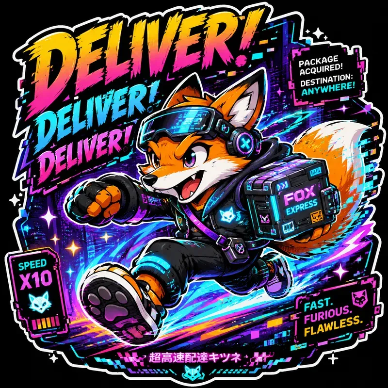 Retro Speed Mascot Stickers