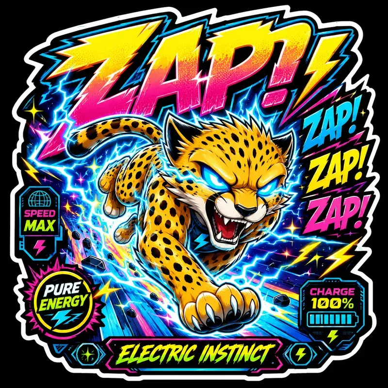 Retro Speed Mascot Stickers