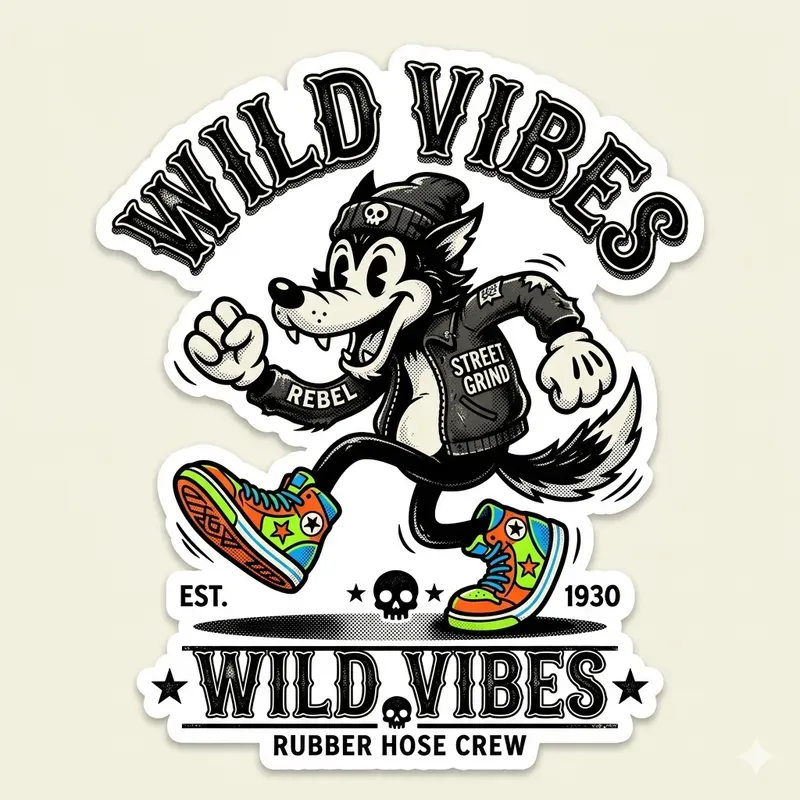 Streetwear Retro Apparel Graphic Assets