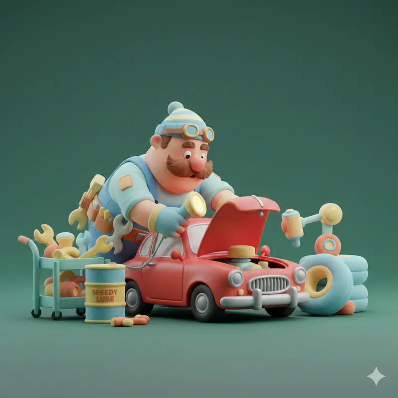 Cute 3D Cartoonish Style Art