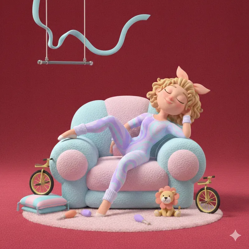 Cute 3D Cartoonish Style Art