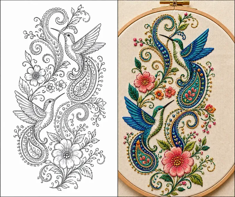 Embroidery Pattern Templates