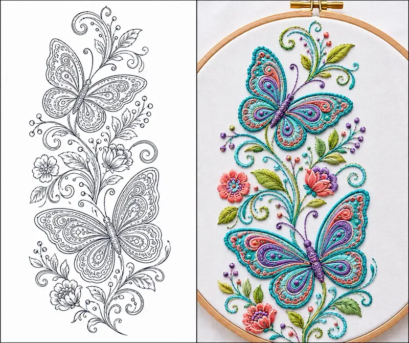 Embroidery Pattern Templates