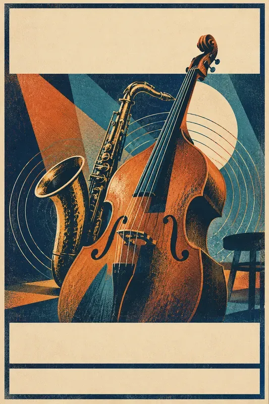 Vintage Riso Event Poster Studios