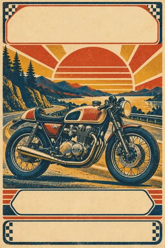 Vintage Riso Event Poster Studios