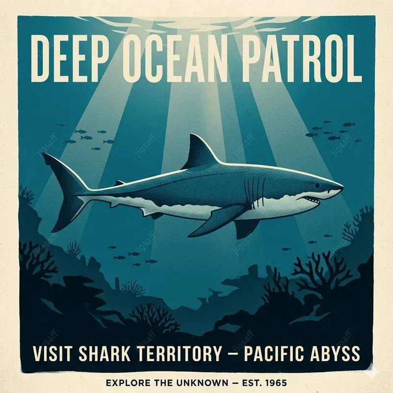 Vintage Nautical Travel Poster Art