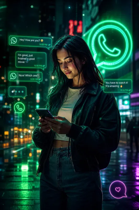 Neon Messaging Lifestyle Portraits