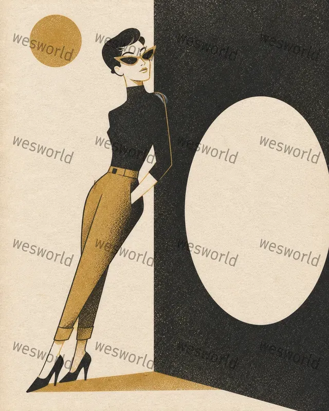 Retro Editorial Illustration Inkpresses
