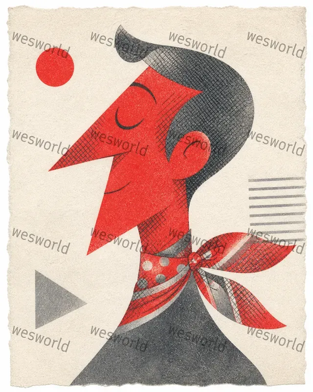 Retro Editorial Illustration Inkpresses