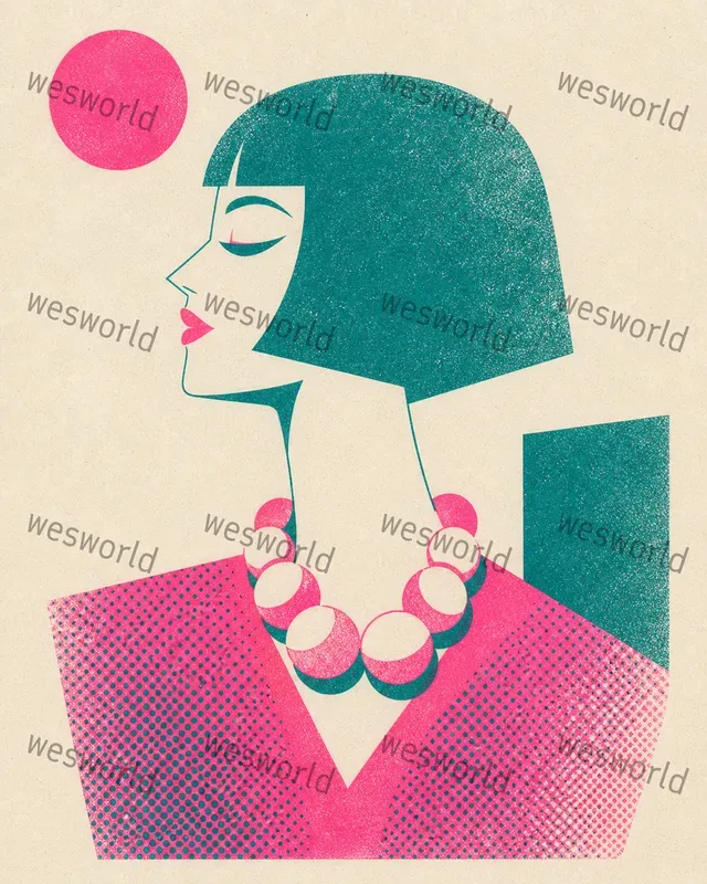 Retro Editorial Illustration Inkpresses