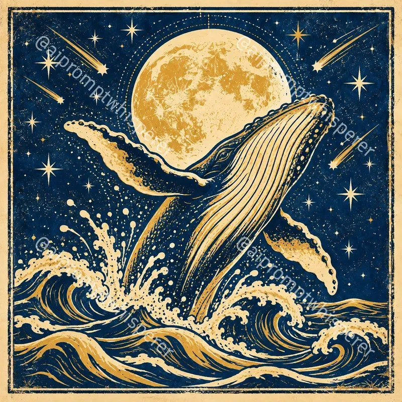 Retro Cosmic Folk Art Prints