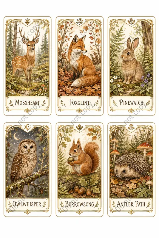 Oracle Deck Card Sheets