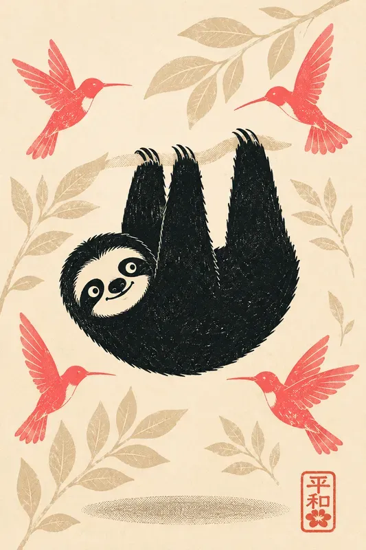 Retro Minimalist Animal Screen Prints