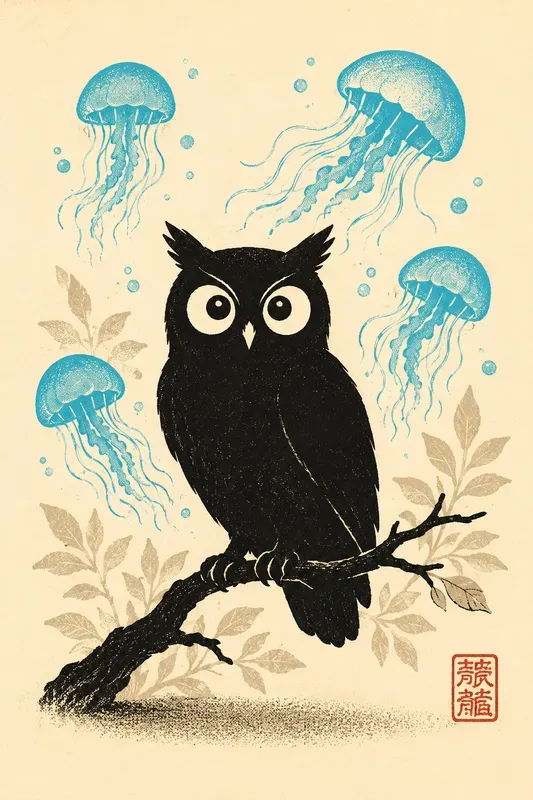 Retro Minimalist Animal Screen Prints