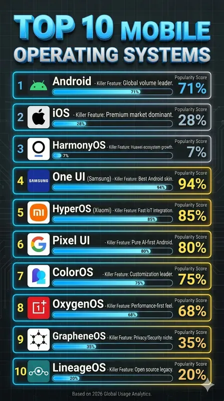 Sleek Data Infographic Rankings