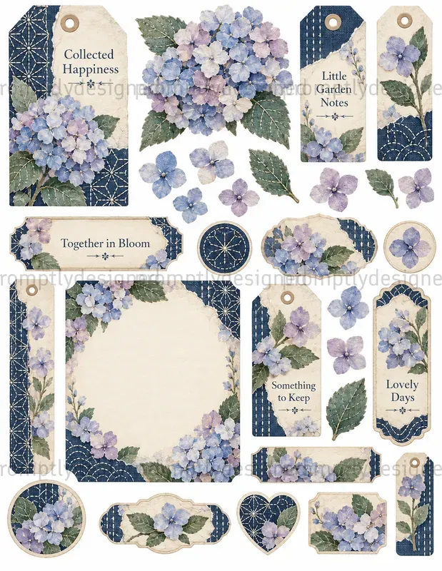 Floral Junk Journal Ephemera