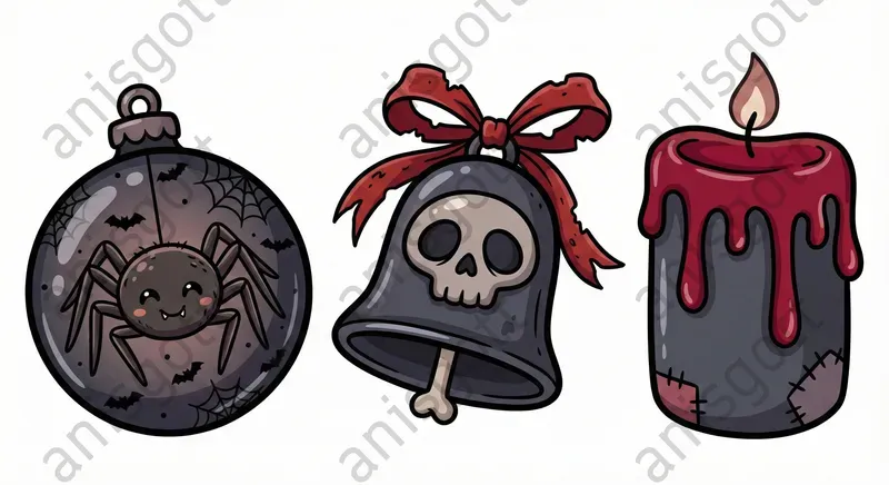 Creepmas Gothic Kawaii Pro Clipart Sets