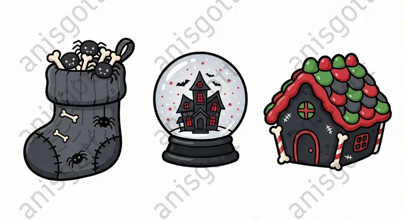 Creepmas Gothic Kawaii Pro Clipart Sets