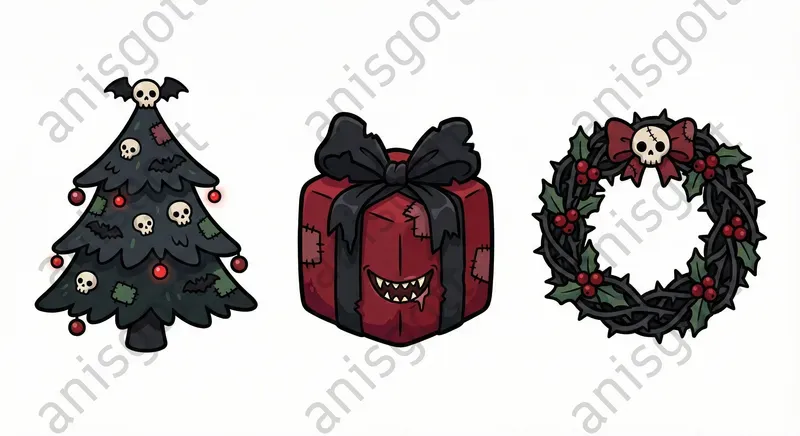 Creepmas Gothic Kawaii Pro Clipart Sets