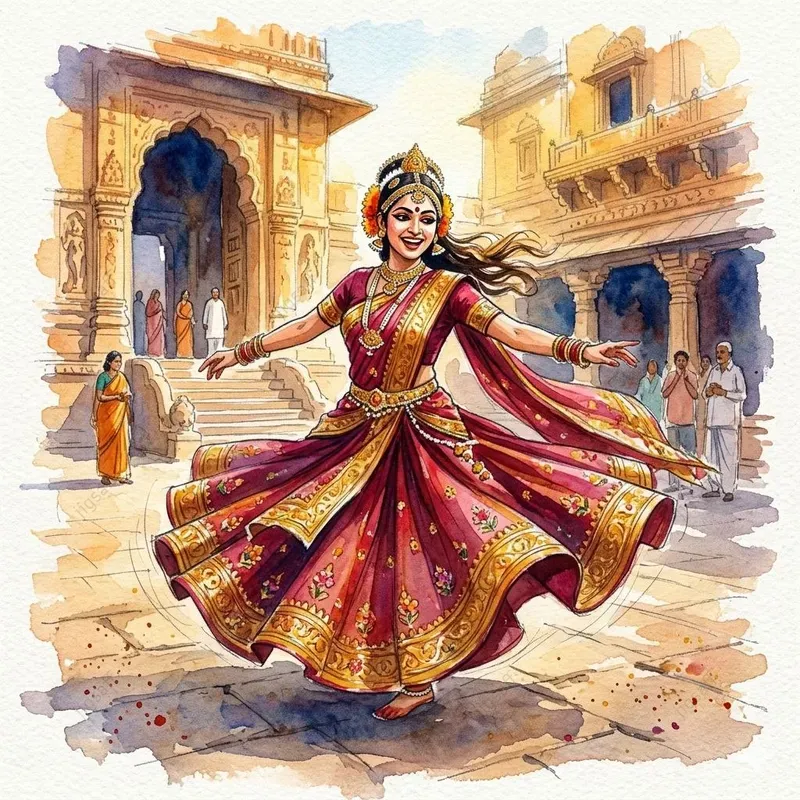 Vibrant Watercolor Travel Sketches