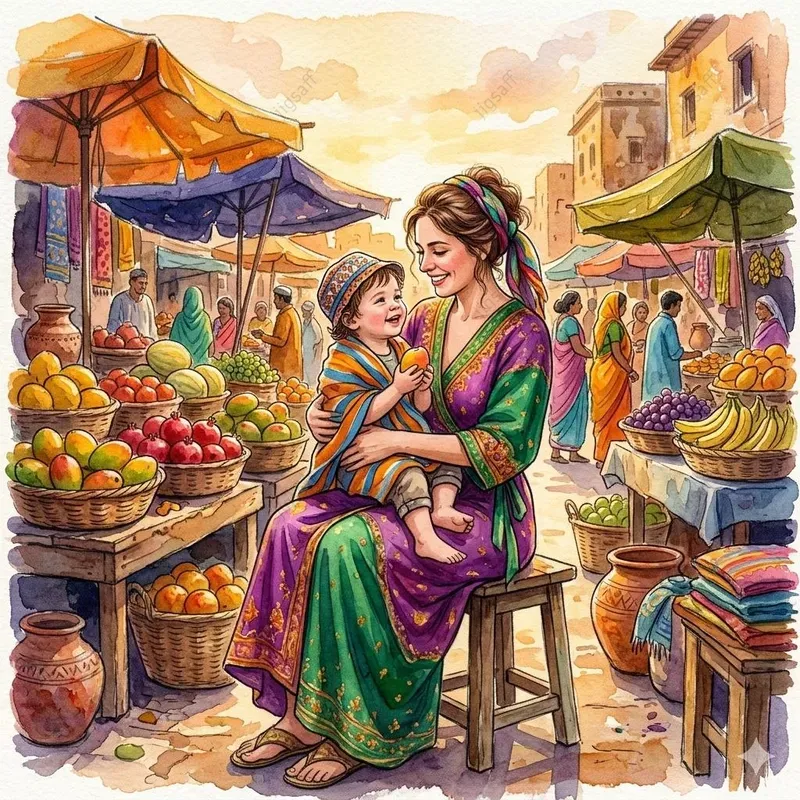 Vibrant Watercolor Travel Sketches