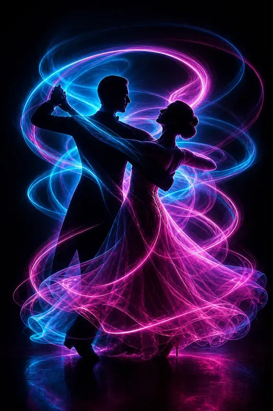 Silhouettes In Orbiting Light