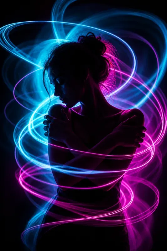 Silhouettes In Orbiting Light