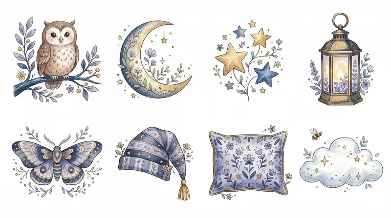 Cute Cottagecore Animal Clipart Sheets