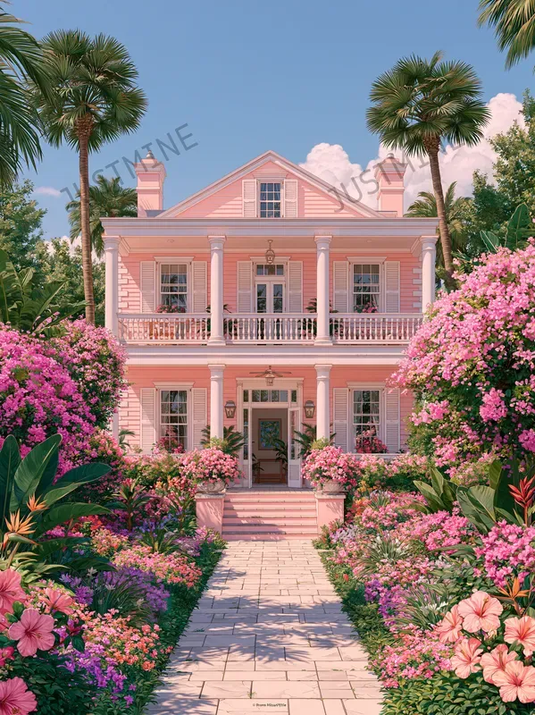Mediterranean Villas Paradise Wall Art