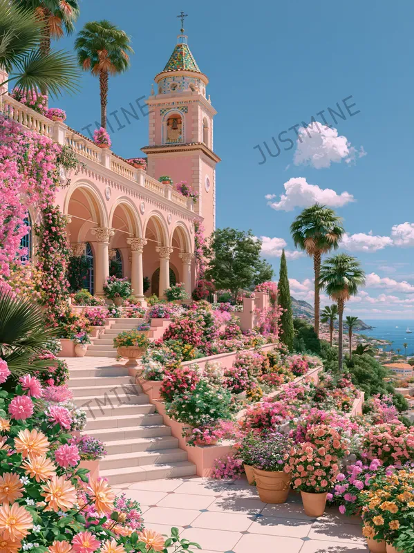 Mediterranean Villas Paradise Wall Art