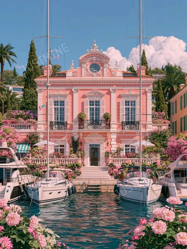 Mediterranean Villas Paradise Wall Art
